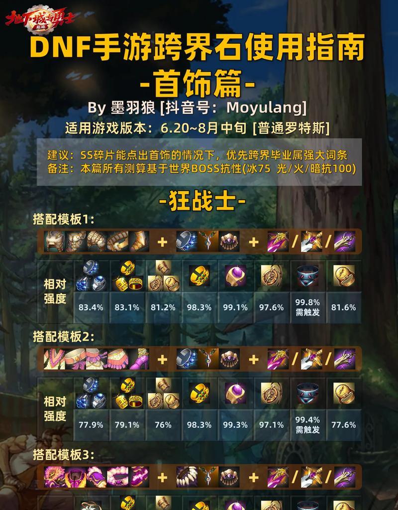 跨界100级史诗之路（打通跨界100级史诗装备的关键步骤和必备材料）